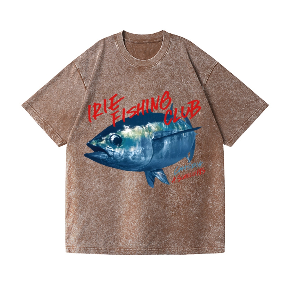 Fish Maguro Vintage Wash Japanese Design T-Shirt