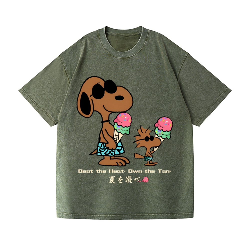 Stay Cool Peanuts Vintage Wash Japanese Design T-Shirt
