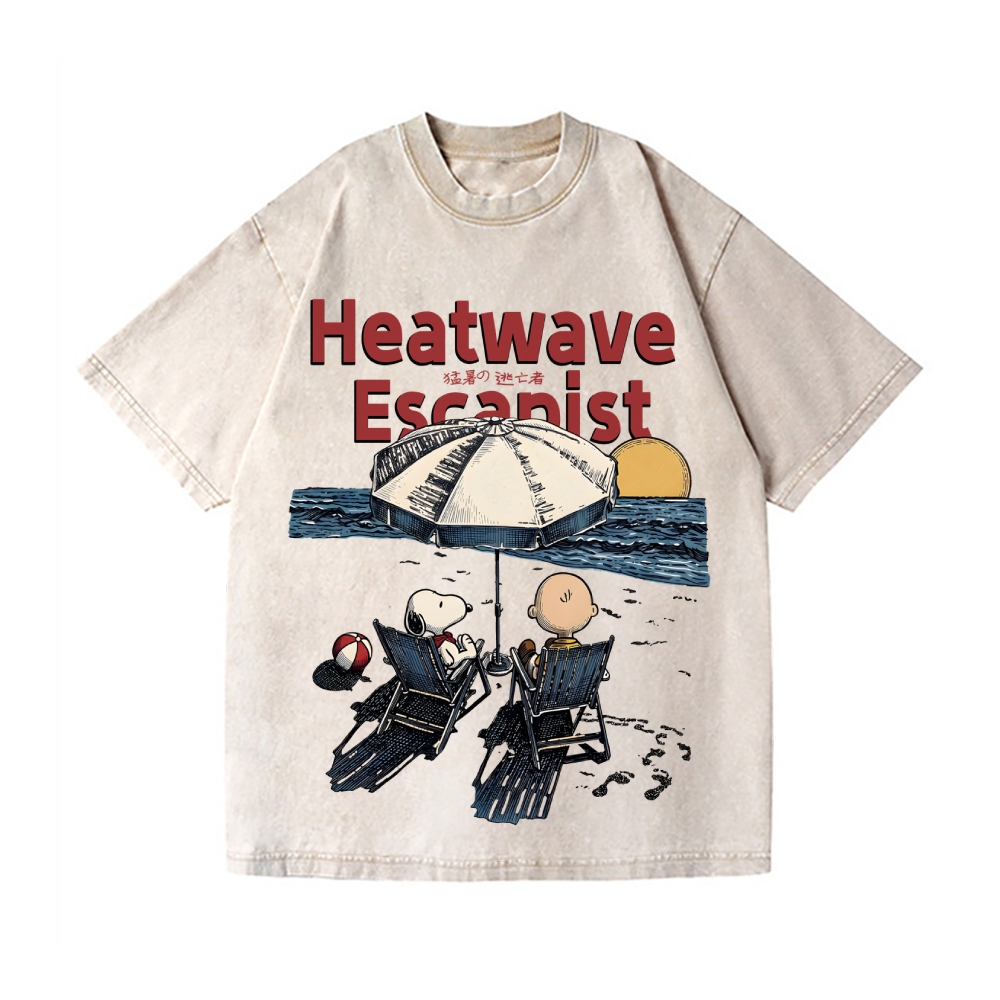 Stay Cool Peanuts Vintage Wash Japanese Design T-Shirt