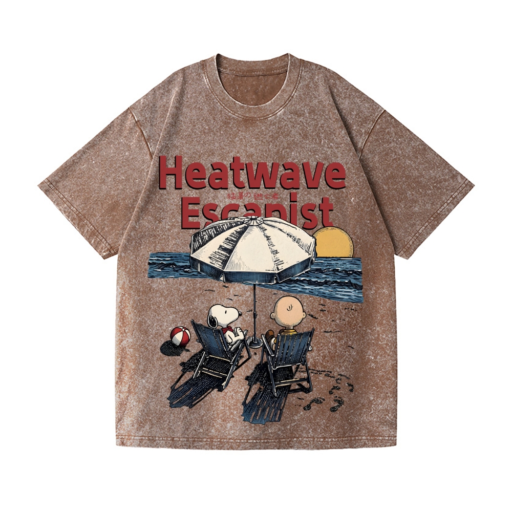 Stay Cool Peanuts Vintage Wash Japanese Design T-Shirt