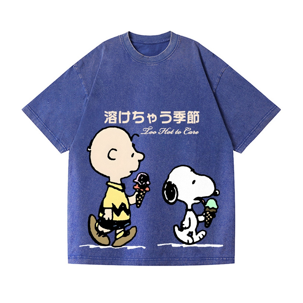 Stay Cool Peanuts Vintage Wash Japanese Design T-Shirt