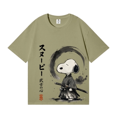 Samurai Peanuts Japanese Style Classic Tee