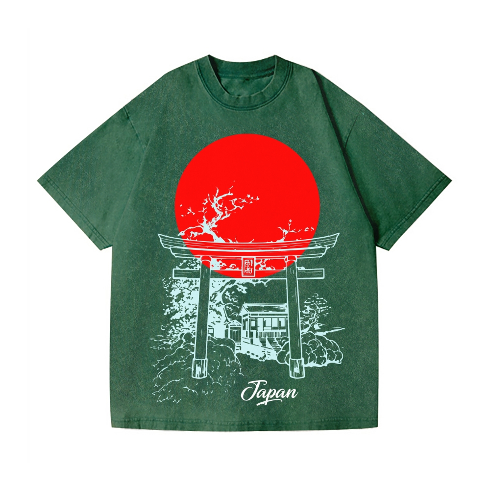 Japanese Shrine Vintage Wash Japanese Design T-Shirt