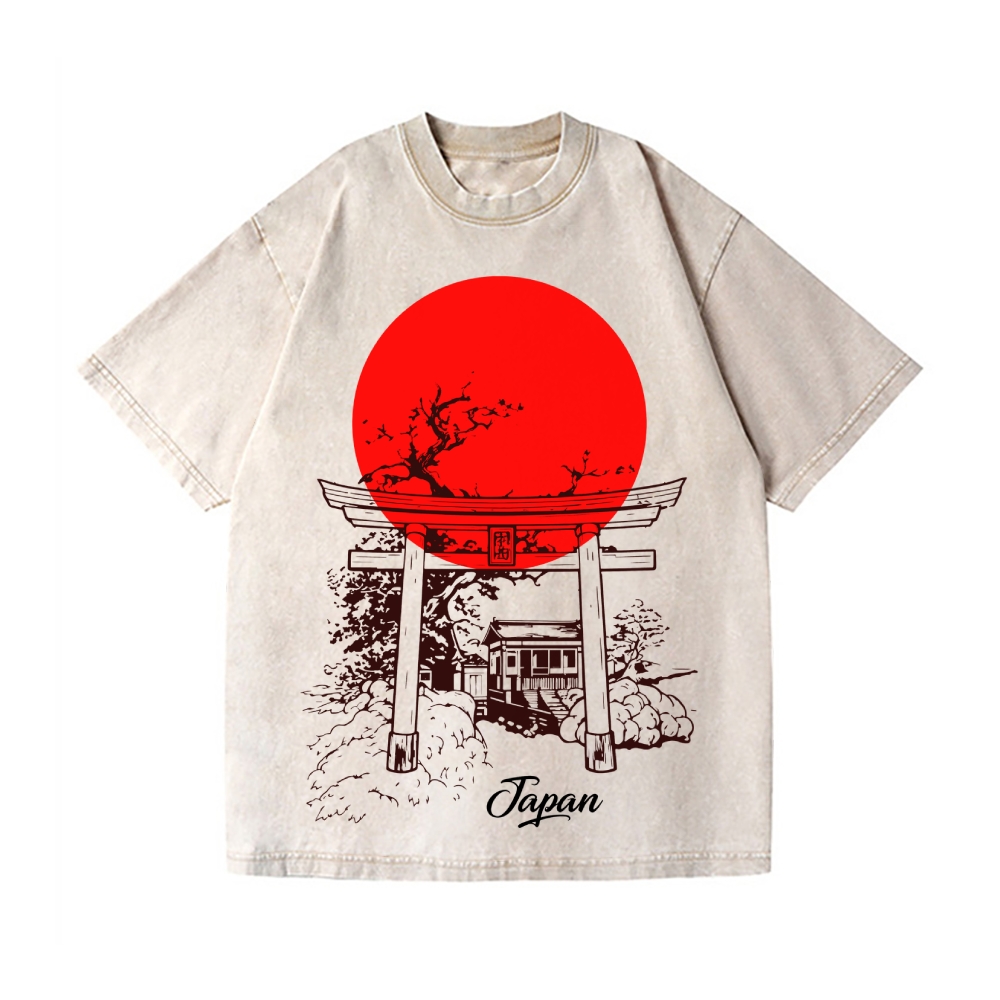 Japanese Shrine Vintage Wash Japanese Design T-Shirt