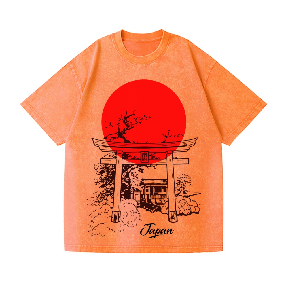 Japanese Shrine Vintage Wash Japanese Design T-Shirt