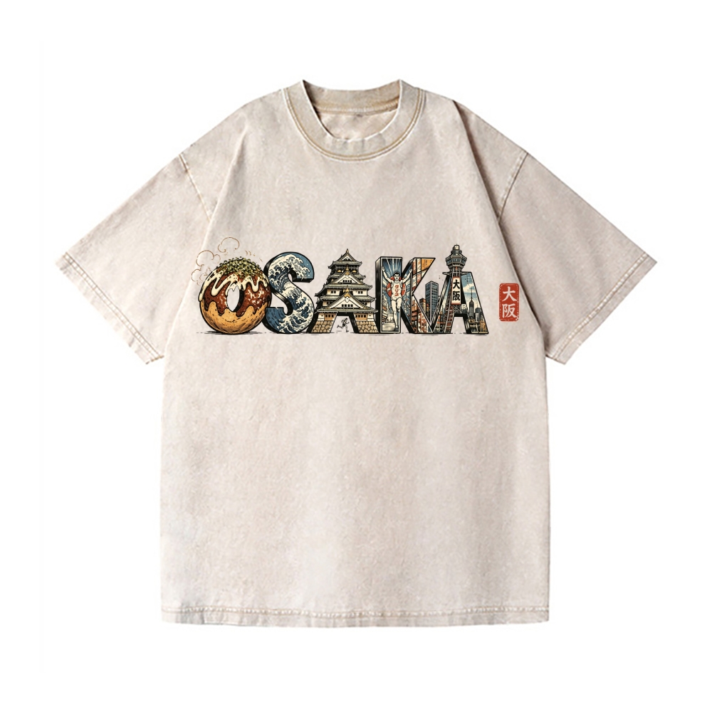 Osaka Vintage Wash Japanese Design T-Shirt
