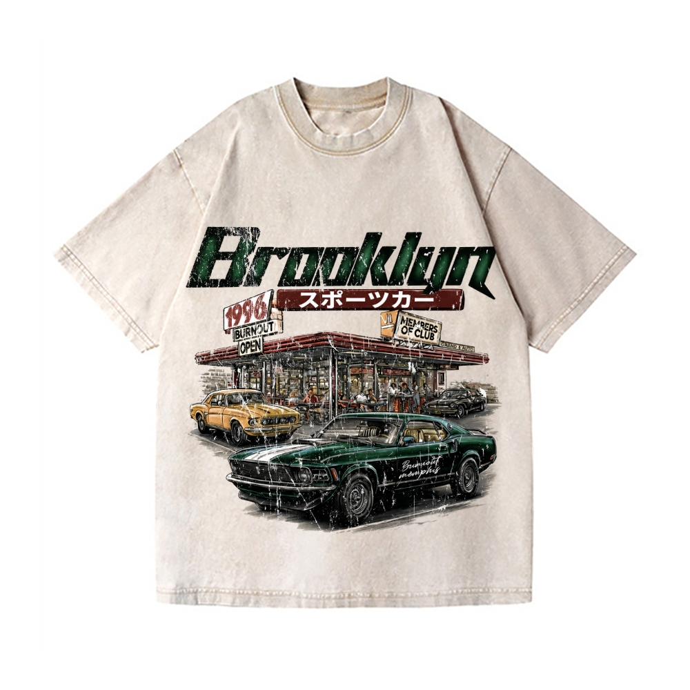 Vintage Car Wash Japanese Design T-Shirt
