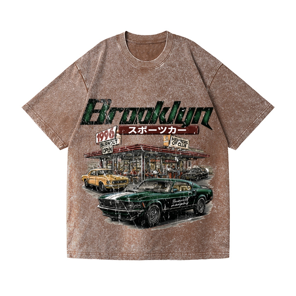 Vintage Car Wash Japanese Design T-Shirt