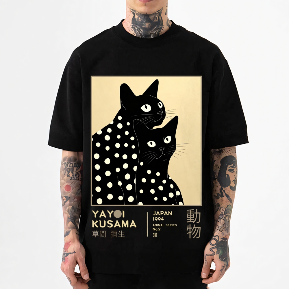 Yayoi Kusama Cat Japanese Style Classic Tee