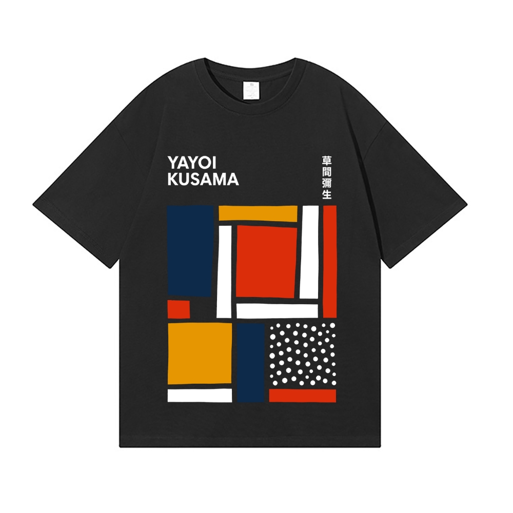 Yayoi Kusama Abstract Dot Geometry Japanese Style Classic Tee