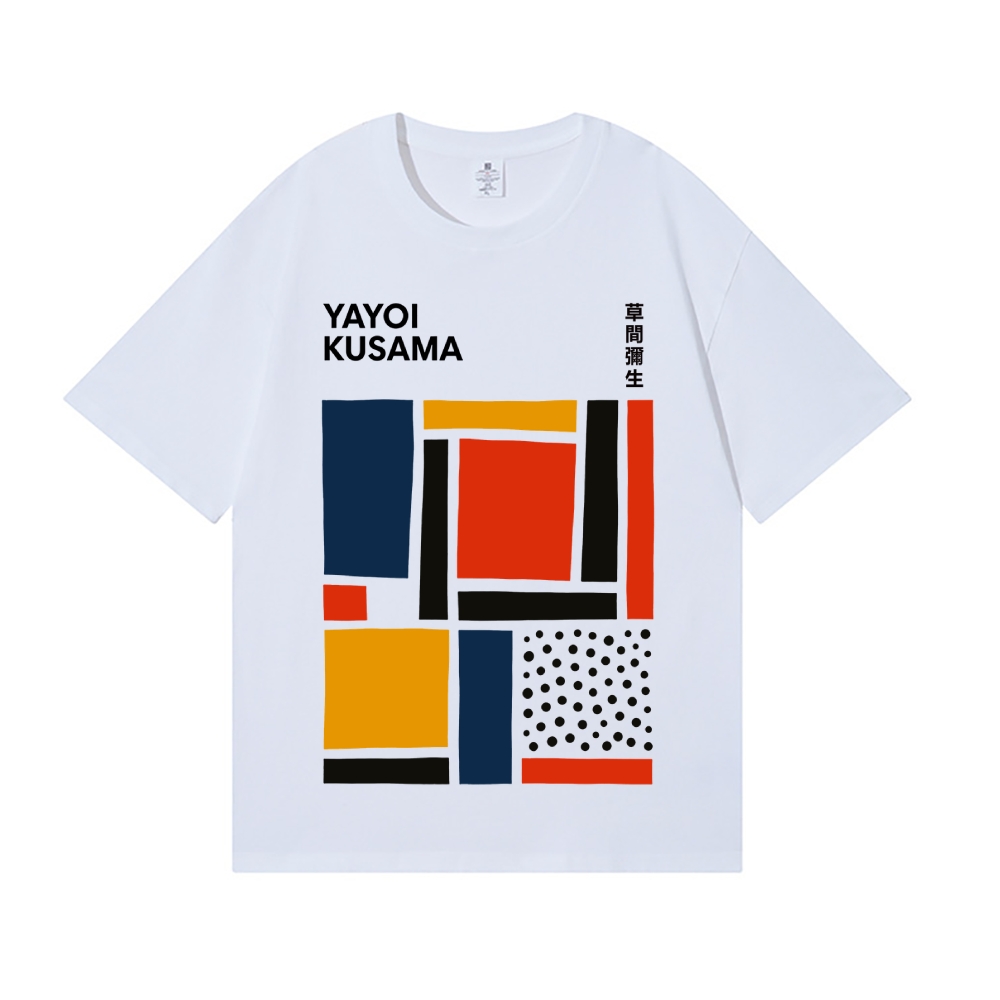 Yayoi Kusama Abstract Dot Geometry Japanese Style Classic Tee