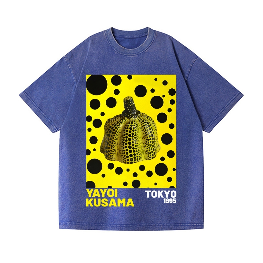 Yayoi Kusama Pumpkin Vintage Wash Japanese Design T-Shirt