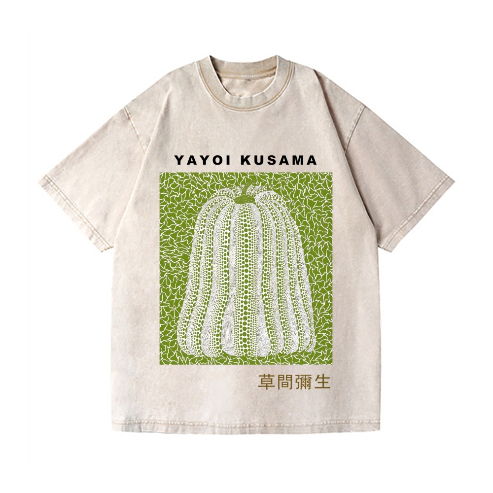 Yayoi Kusama Pumpkin Vintage Wash Japanese Design T-Shirt