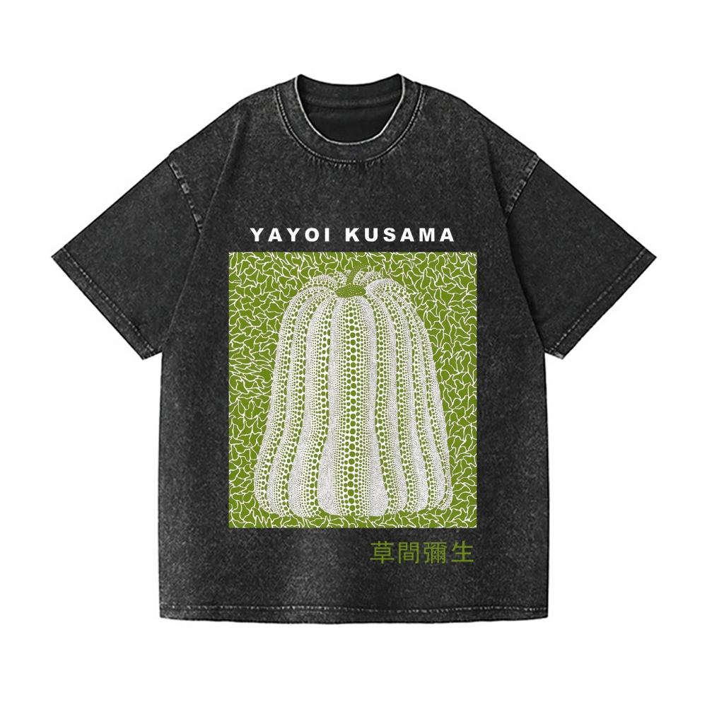 Yayoi Kusama Pumpkin Vintage Wash Japanese Design T-Shirt