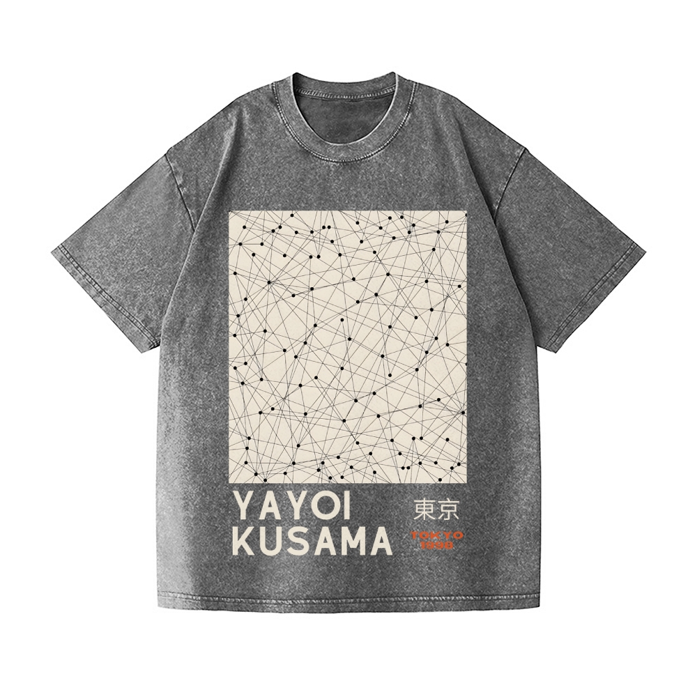 Yayoi Kusama Vintage Wash Japanese Design T-Shirt