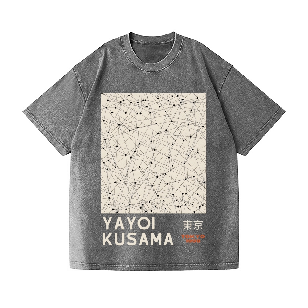 Yayoi Kusama Vintage Wash Japanese Design T-Shirt