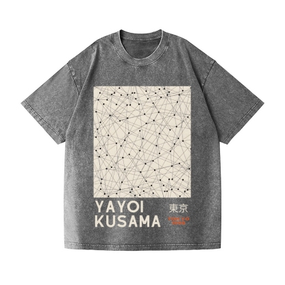 Yayoi Kusama Vintage Wash Japanese Design T-Shirt