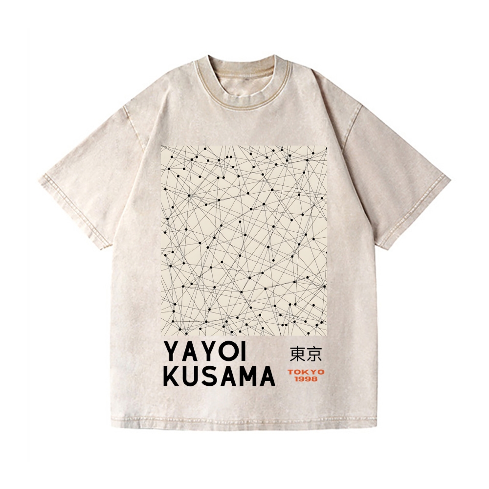 Yayoi Kusama Vintage Wash Japanese Design T-Shirt