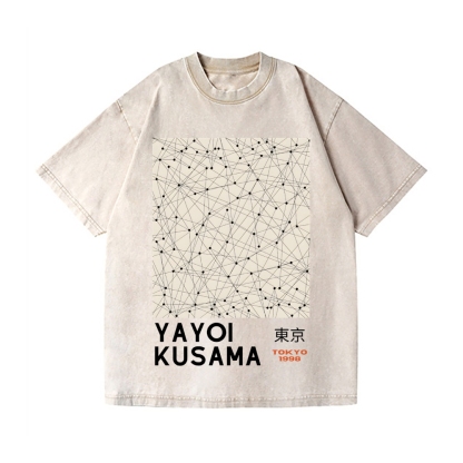 Yayoi Kusama Vintage Wash Japanese Design T-Shirt