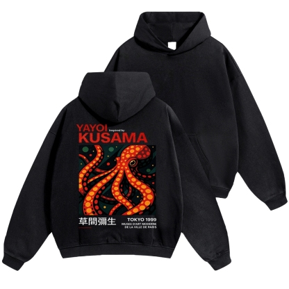 Yayoi Kusama Octopus Vintage Cotton Hoodie