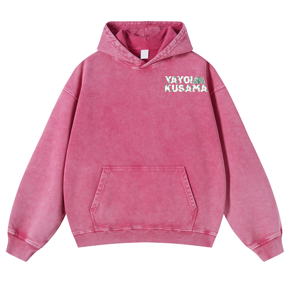 Yayoi Kusama Pumpkin Vintage Washed Cotton Back Art Hoodie