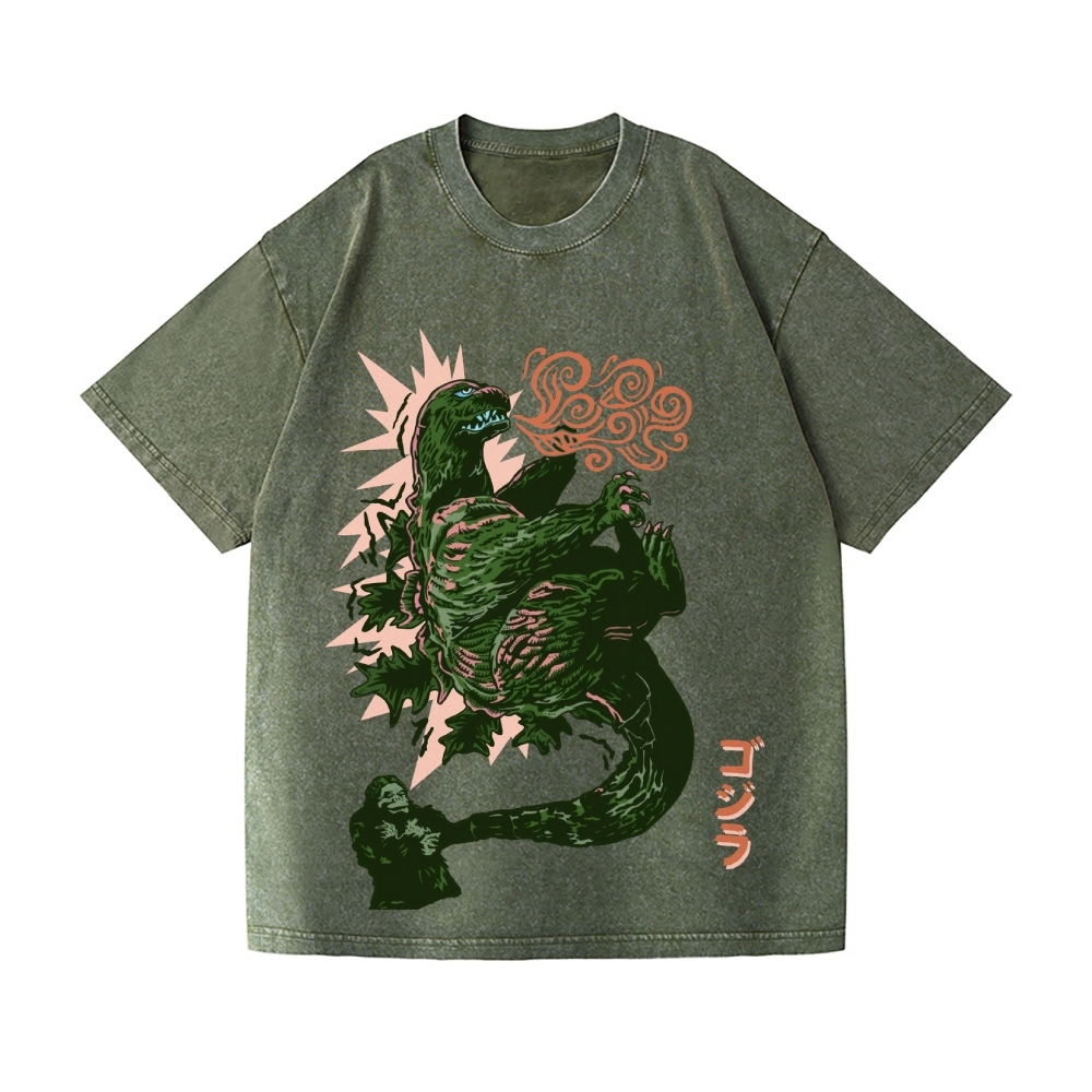 Tokyo Kaiju Vintage Wash Japanese Design T-Shirt