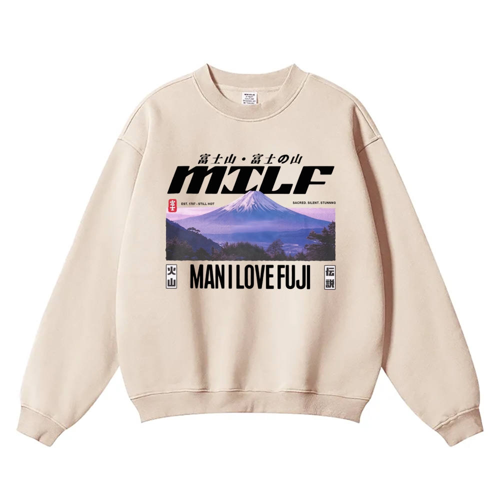 Fuji Vintage Cotton Blend Sweatshirt