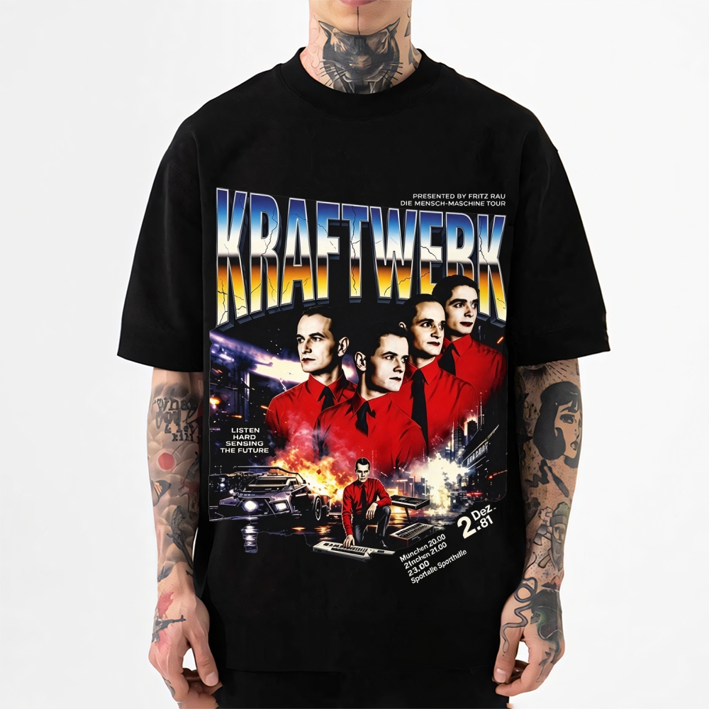 Kraftwerk Band Japanese Style Classic Tee
