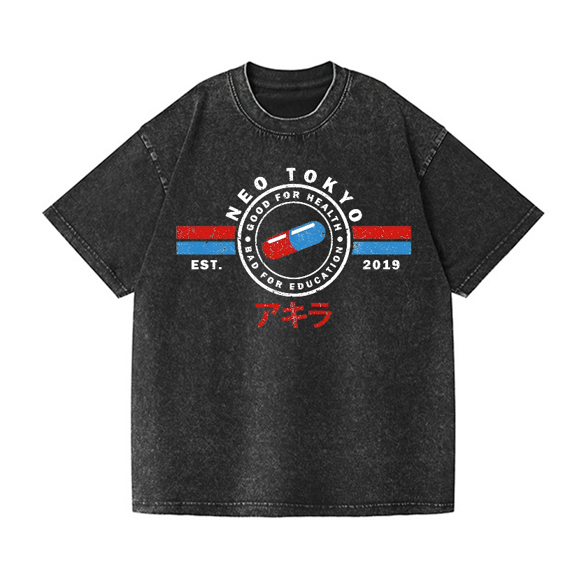 The Capsules Vintage Wash Japanese Design T-Shirt