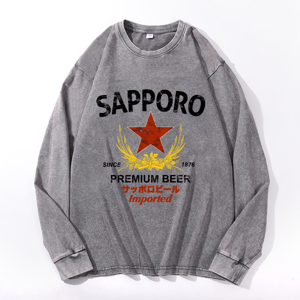 Vintage Cotton Wash Crewneck Sweatshirt