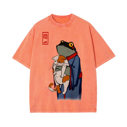 Vintage Wash Japanese Design T-Shirt