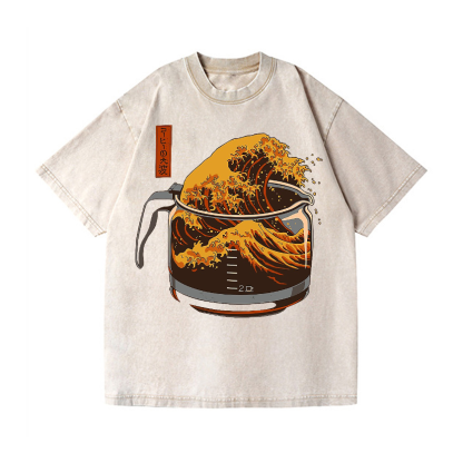 Vintage Wash Japanese Design T-Shirt