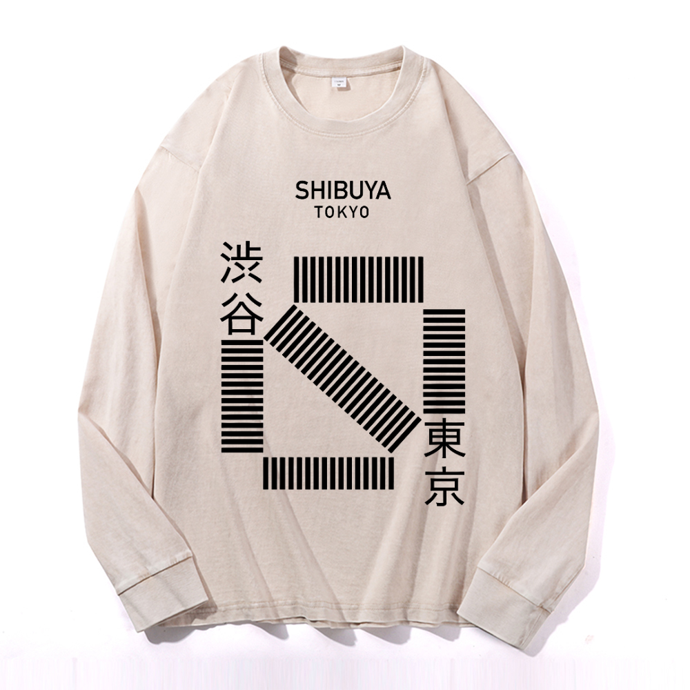 Vintage Cotton Wash Crewneck Sweatshirt