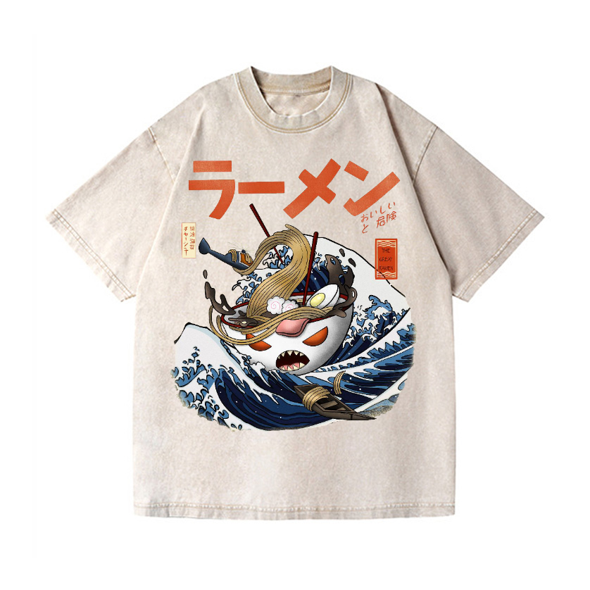 Vintage Wash Japanese Design T-Shirt