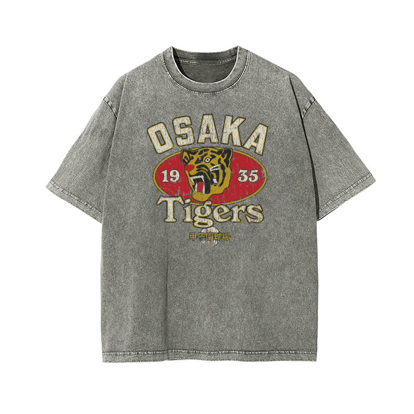 Osaka Tigers 1935 Vintage Wash Japanese Design T-Shirt