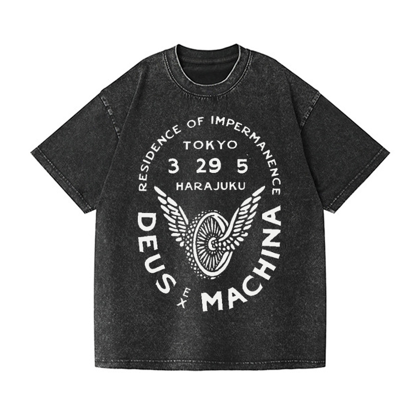 Vintage Wash Japanese Design T-Shirt