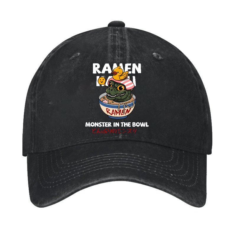 Godzilla Ramen Vintage Cotton Hat