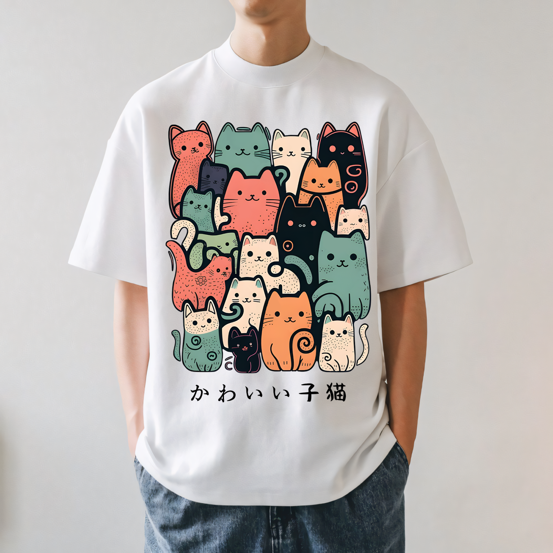 Cat Japanese Style Classic Tee