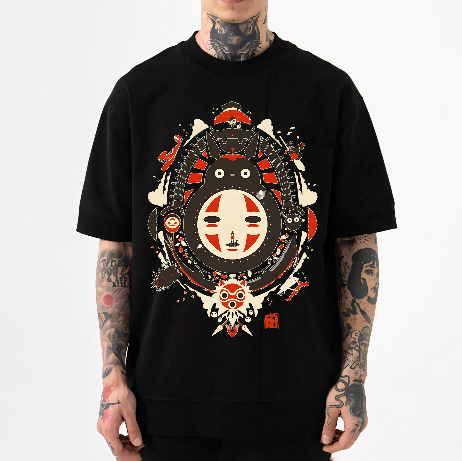 Ghibli Totoro No Face Kaonashi Japanese Style Classic Tee