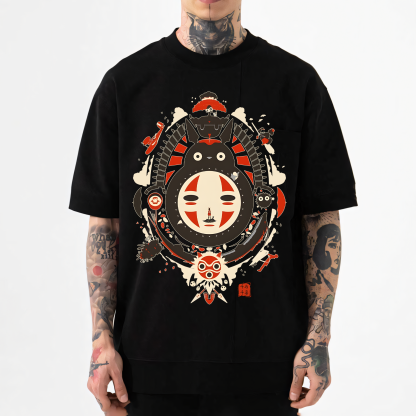 Ghibli Totoro No Face Kaonashi Japanese Style Classic Tee