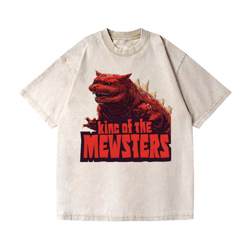 Catzilla Cat Godzilla Vintage Wash Japanese Design T-Shirt