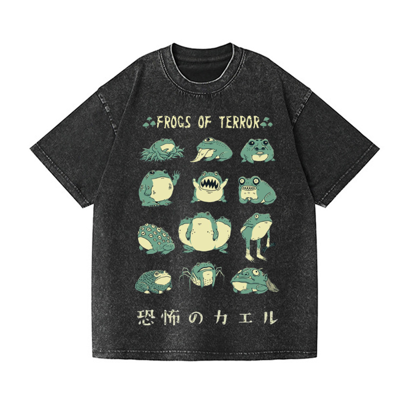 FrogVintage Wash Japanese Design T-Shirt