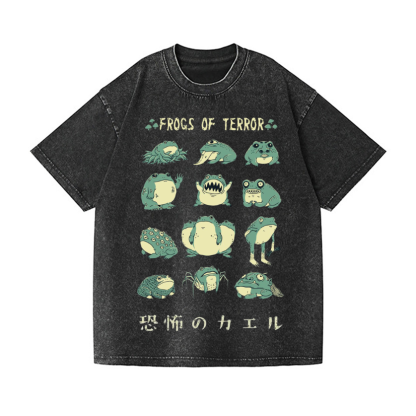 FrogVintage Wash Japanese Design T-Shirt