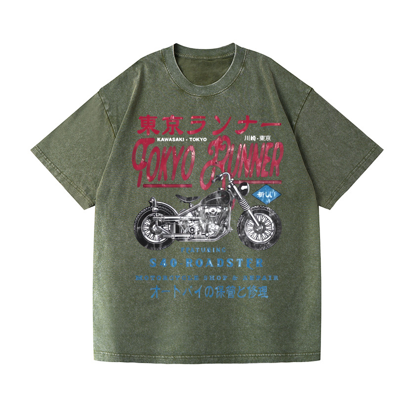 Vintage Wash Japanese Design T-Shirt