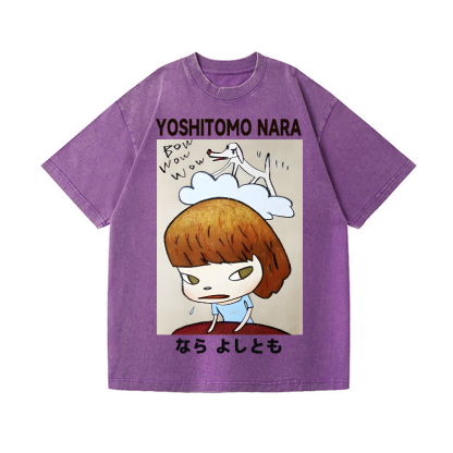 Yoshitomo Nara Vintage Wash Japanese Design T-Shirt