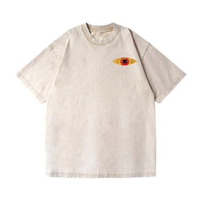 Make Orwell Fiction Again Vintage Wash Japanese Design Back Art T-Shirt