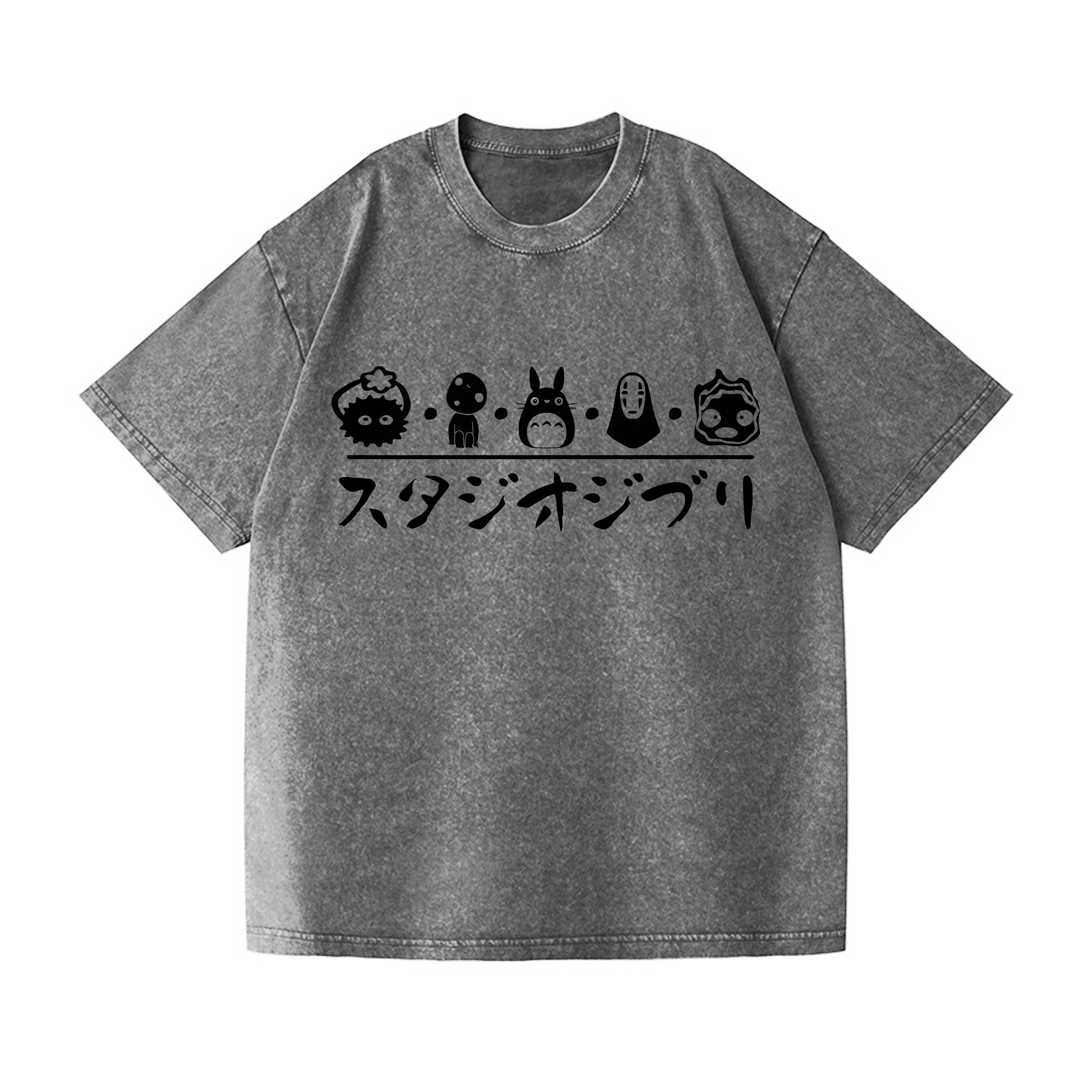 Ghibli Totoro Vintage Wash Japanese Design T-Shirt