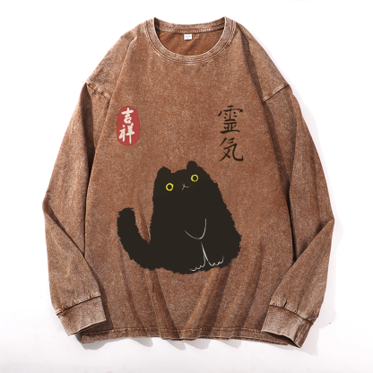 Godzilla Vintage Cotton Wash Crewneck Sweatshirt