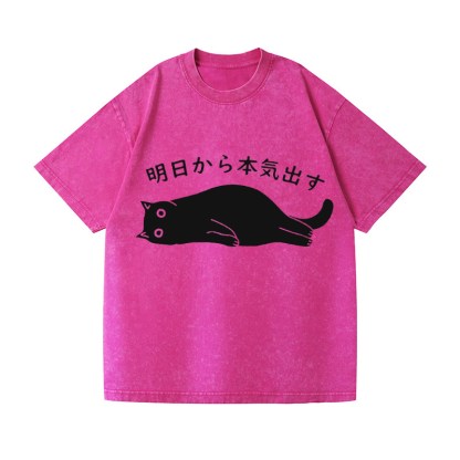 Vintage Wash Japanese Design T-Shirt