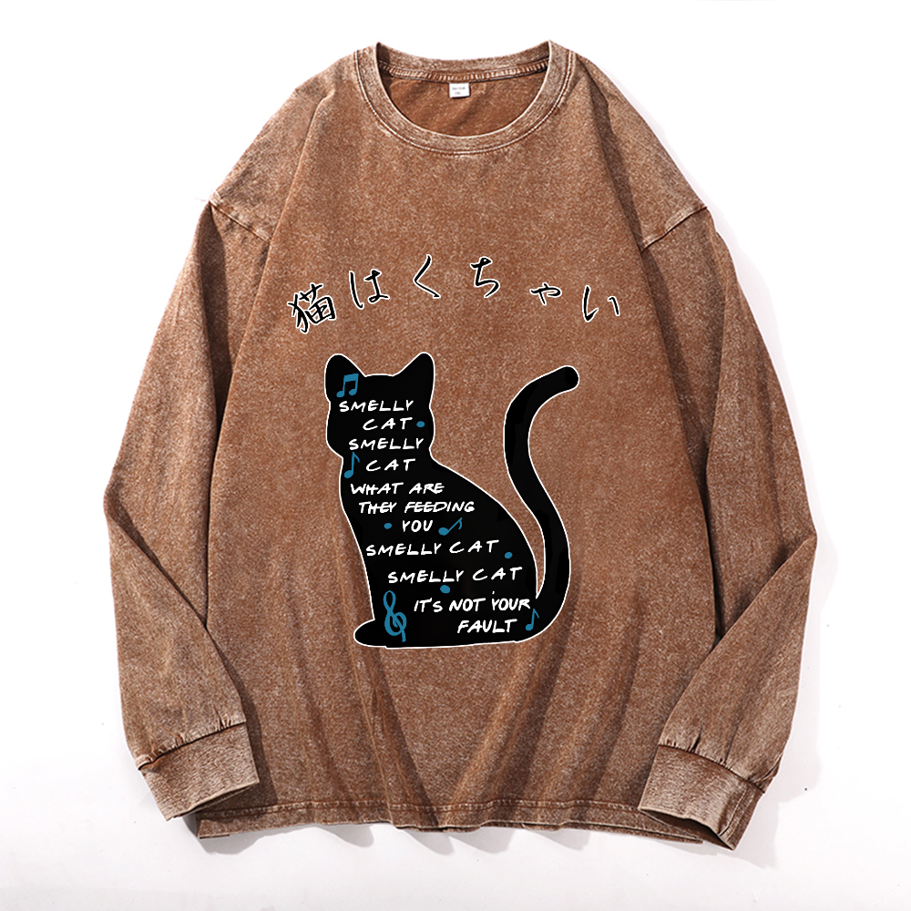 Vintage Cotton Wash Crewneck Sweatshirt